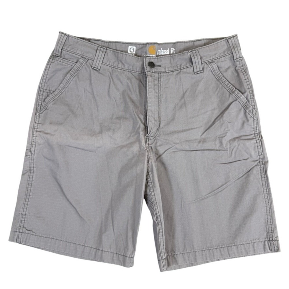 Carhartt Force Relaxed Fit Grey Ripstop Cargo Shorts Mens 38 103021-066